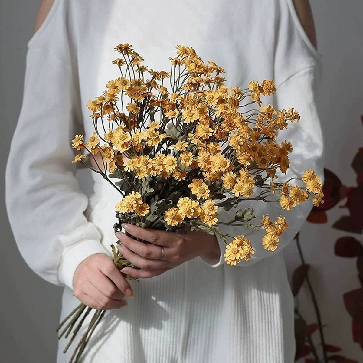 Autumn Long Stem Daisy Artificial Flower Bouquet_CWMM6510