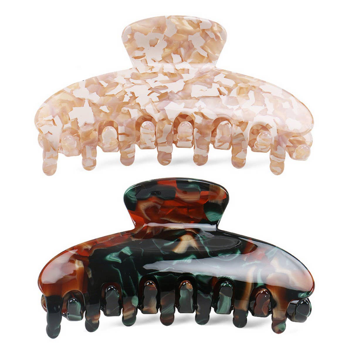 Large Acetate Shark Hair Claw, INS Style Bun Clip