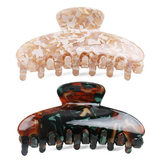 Large Acetate Shark Hair Claw, INS Style Bun Clip