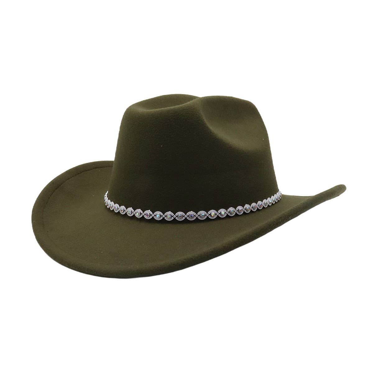 Western Ethnic Wool Fedora Hat New Arrival_CWAH04471