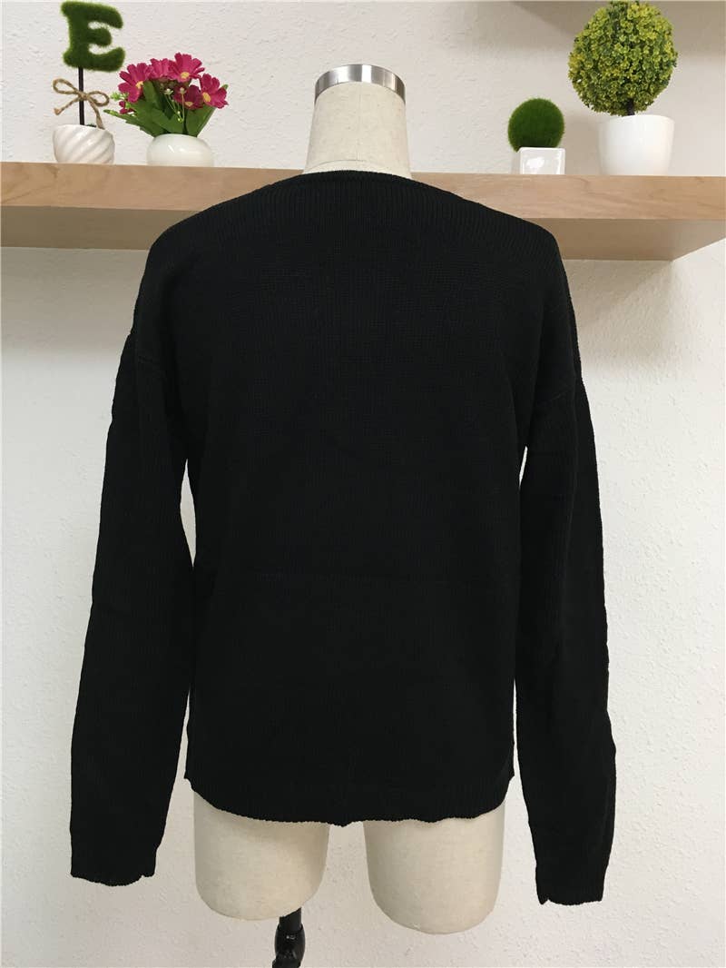 WOMEN'S OL COMMUTER CROSS KNIT SWEATER