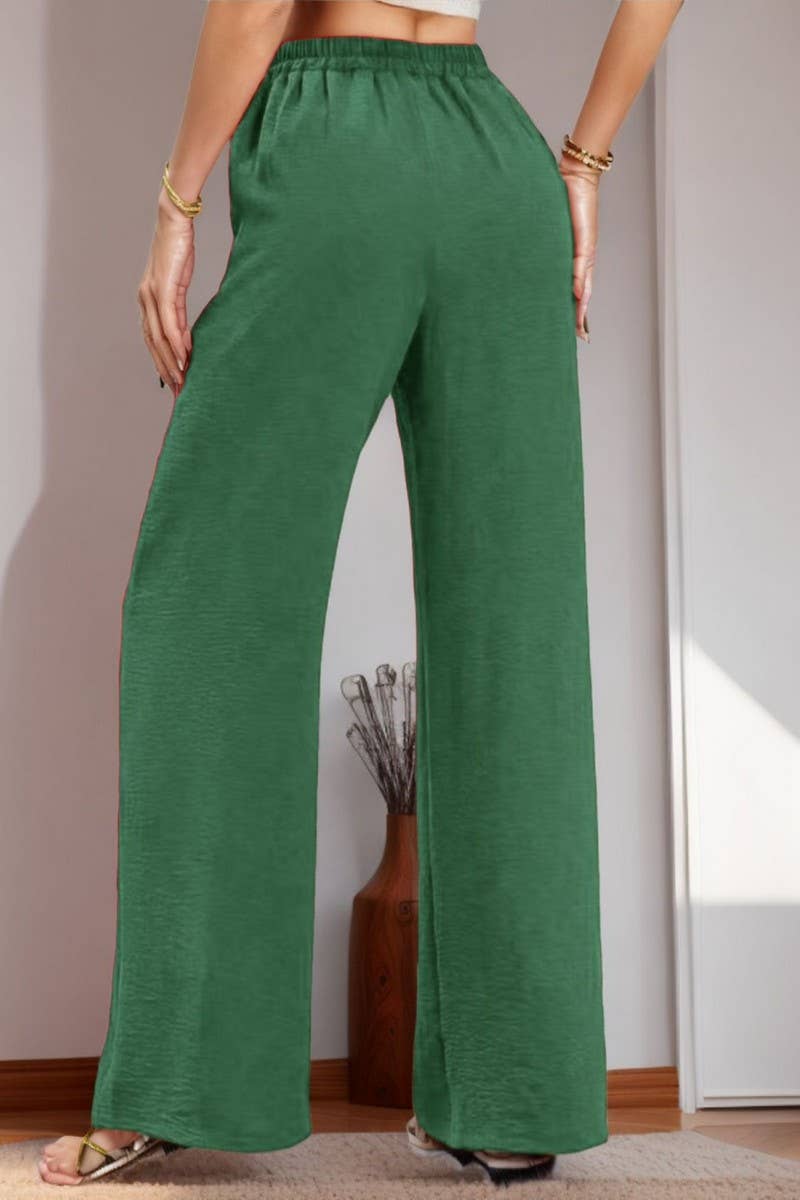 CWBLP1978_CASUAL DRAWSTRING WAIST POCKET RELAXED FIT PANTS