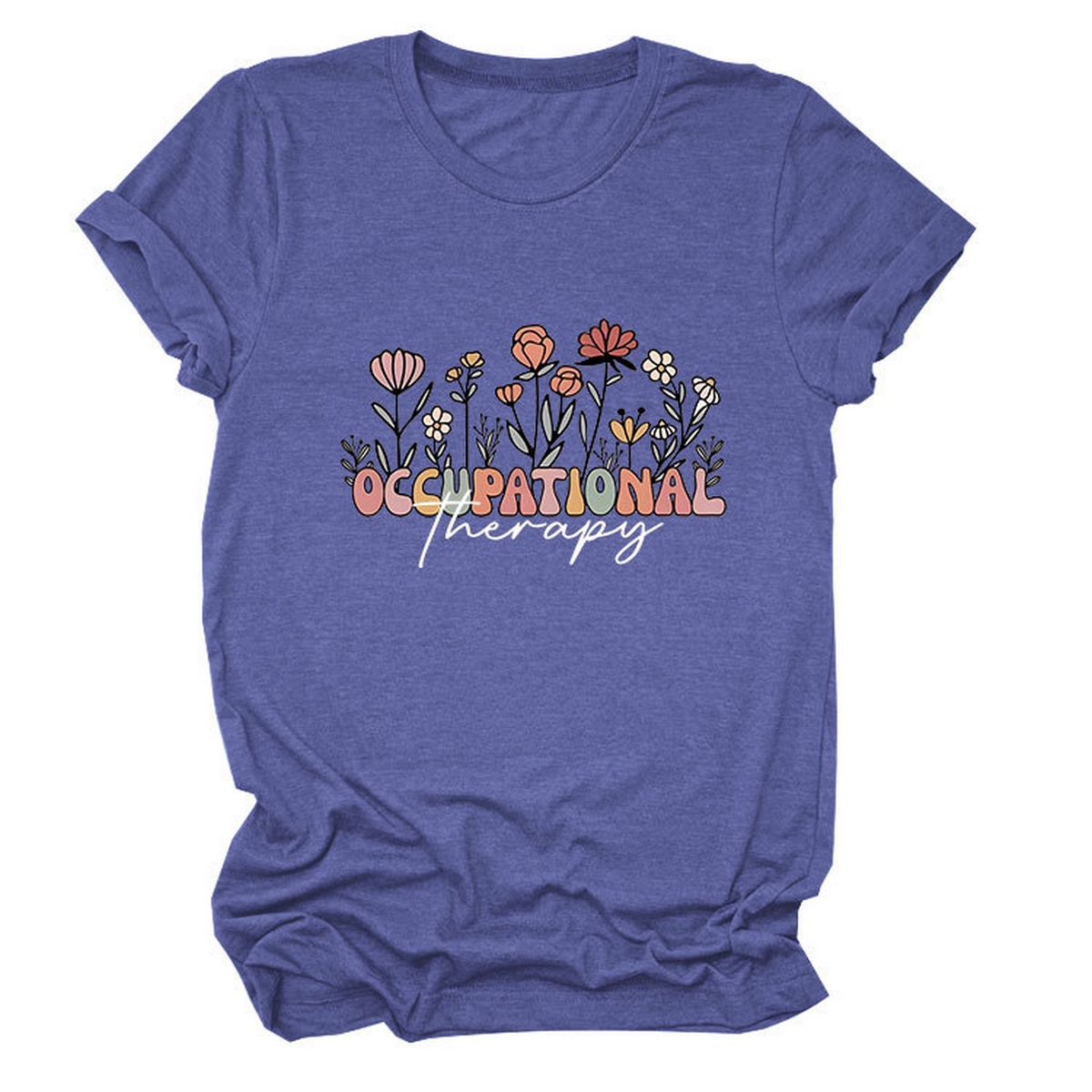 Casual Crew Neck Tee ??Occupational Therapy Theme_CWTTS1531