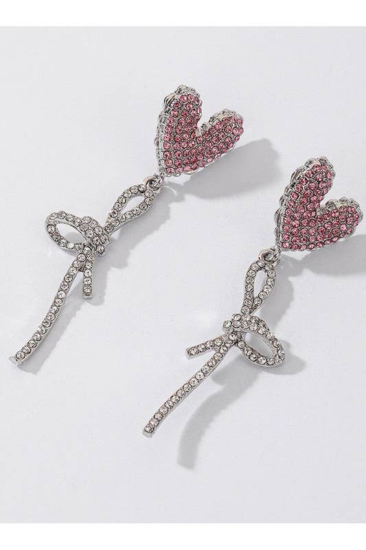 DETAIL RIBBON ELEGANT DROP EARRINGS_CWAJE146