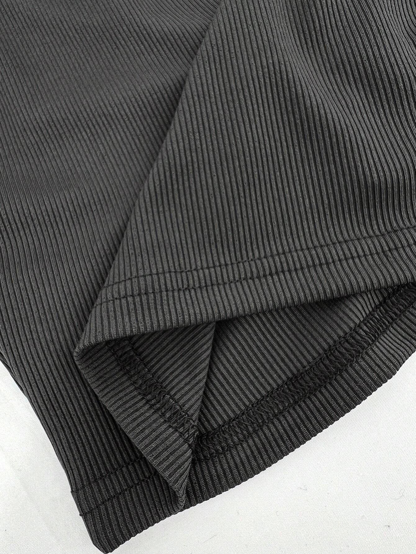 V-NECK CROP SEXY SHORT LONG-SLEEVED TOP