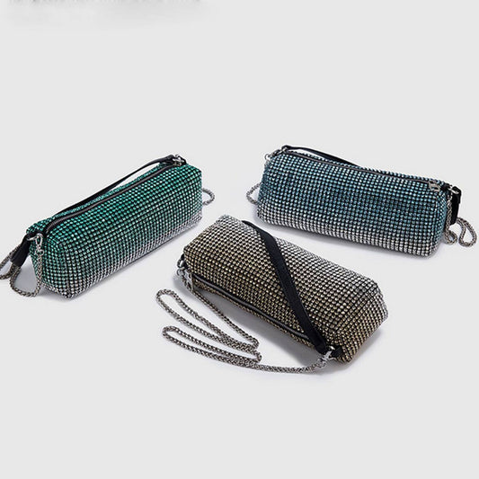 NEW SPARKLING RHINESTONE EVENING TOP HANDBAG_CWAB3599