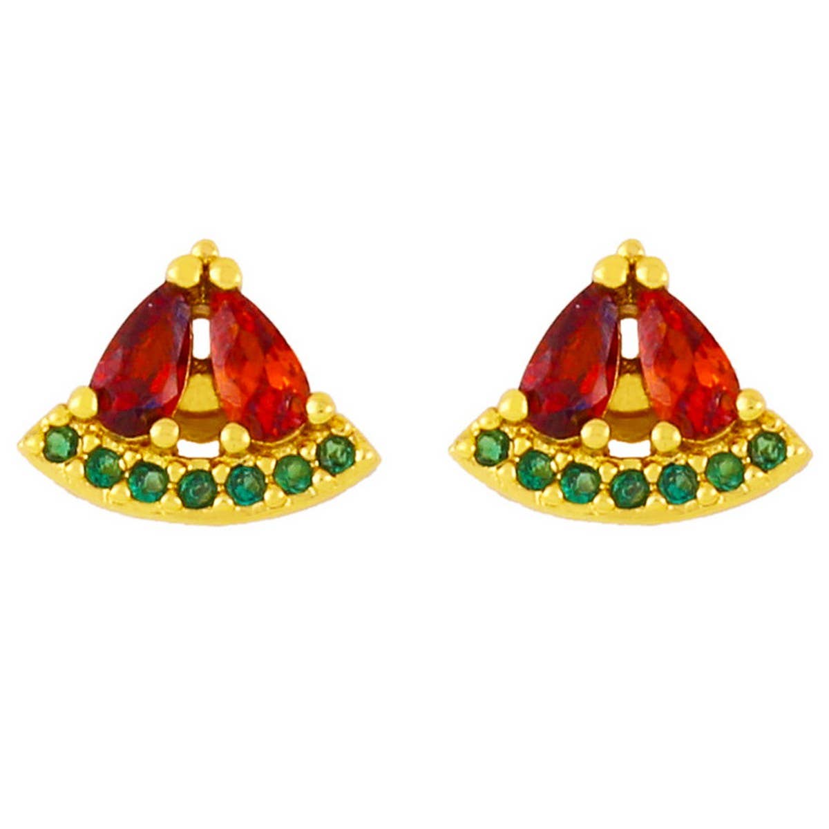 FRUIT STUDDED DIAMOND EARRINGS