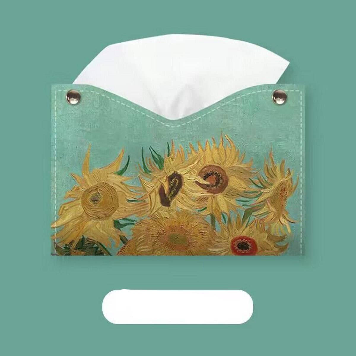 OIL PAINTING TISSUE BOX DESKTOP STORAGE BOX_CWMM2252
