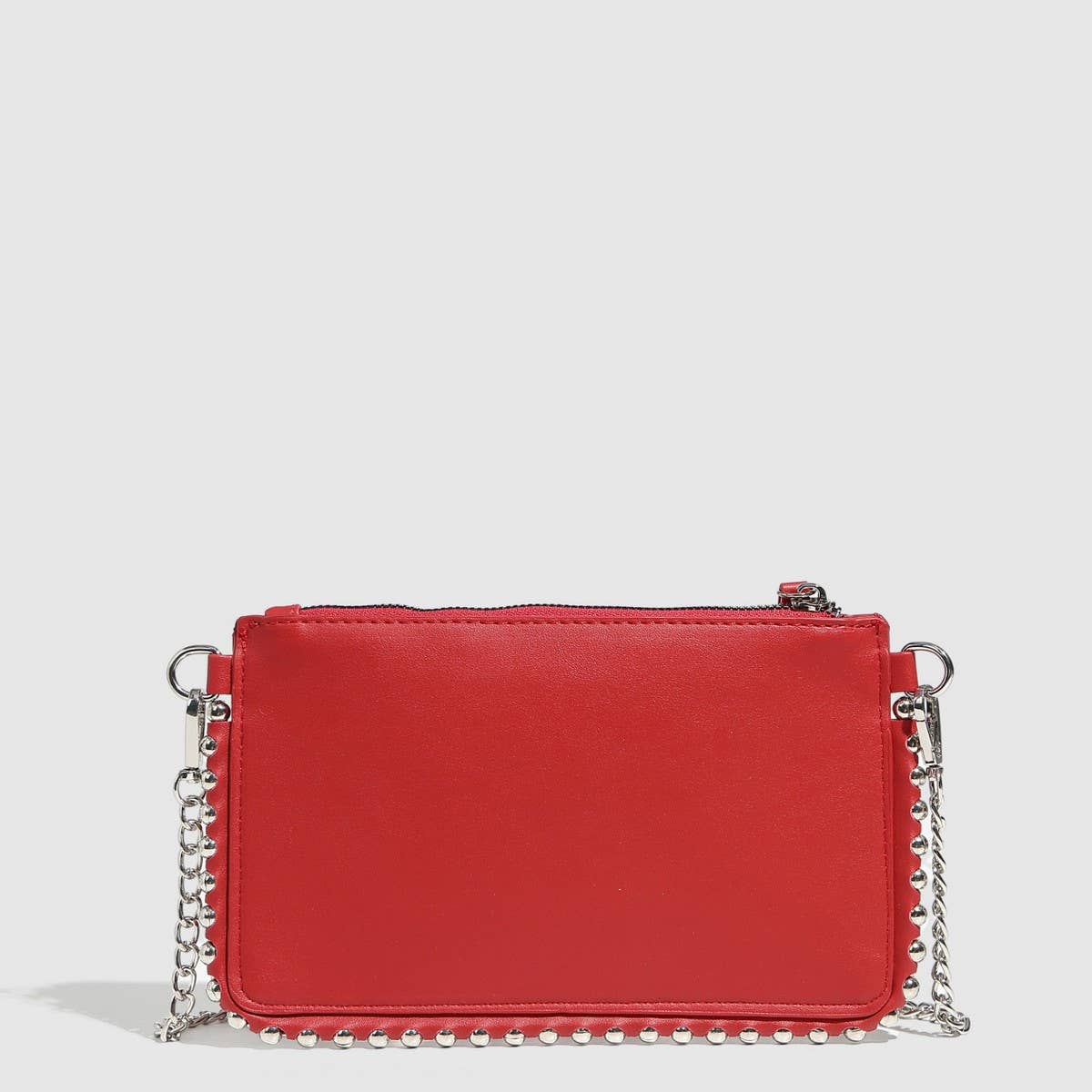 Studded Beaded Chain Mini Shoulder Bag_CWAB5720