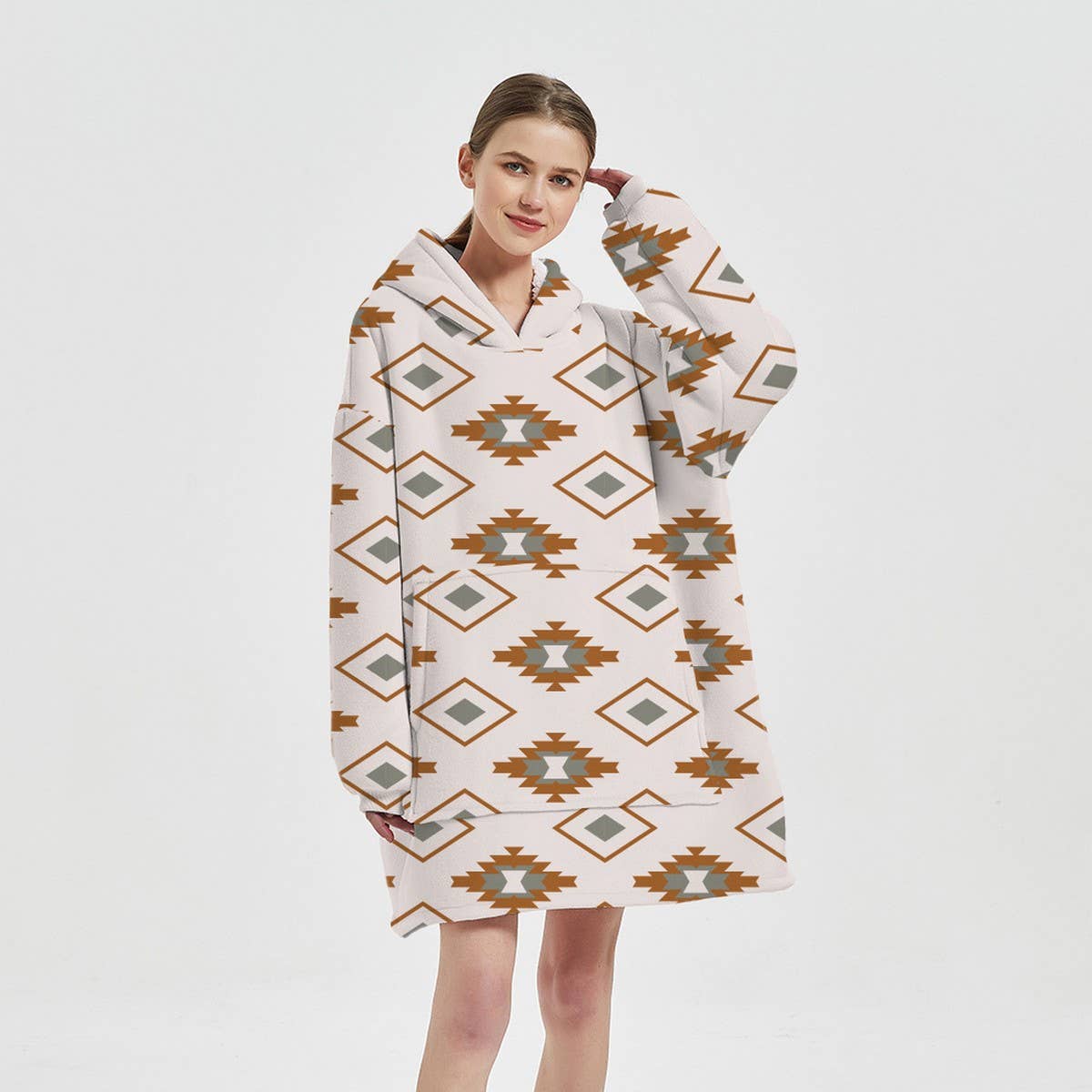 Thick Wearable Hoodie Blanket Pullover for Winter