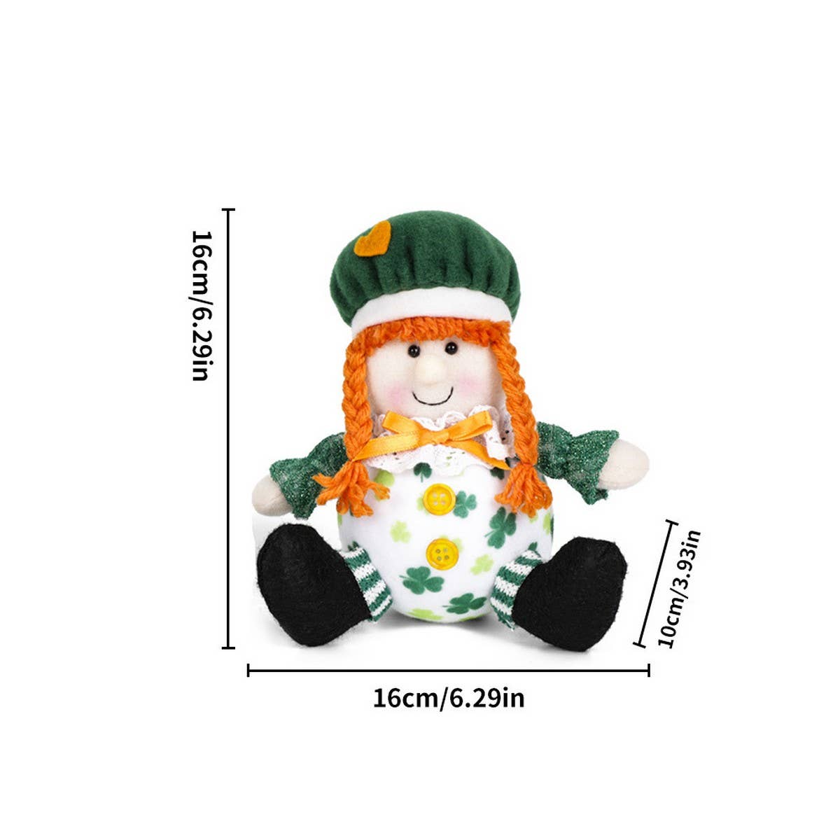 ST. PATRICK'S DAY PARTY APRON SUIT RUDOLPH DOLL_CWMM3448