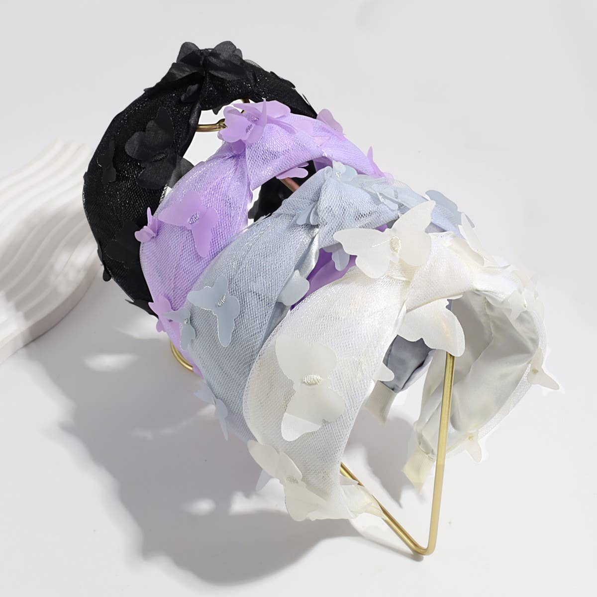 FRESH BUTTERFLY WIDE-RIM KNOTTED HEADBAND