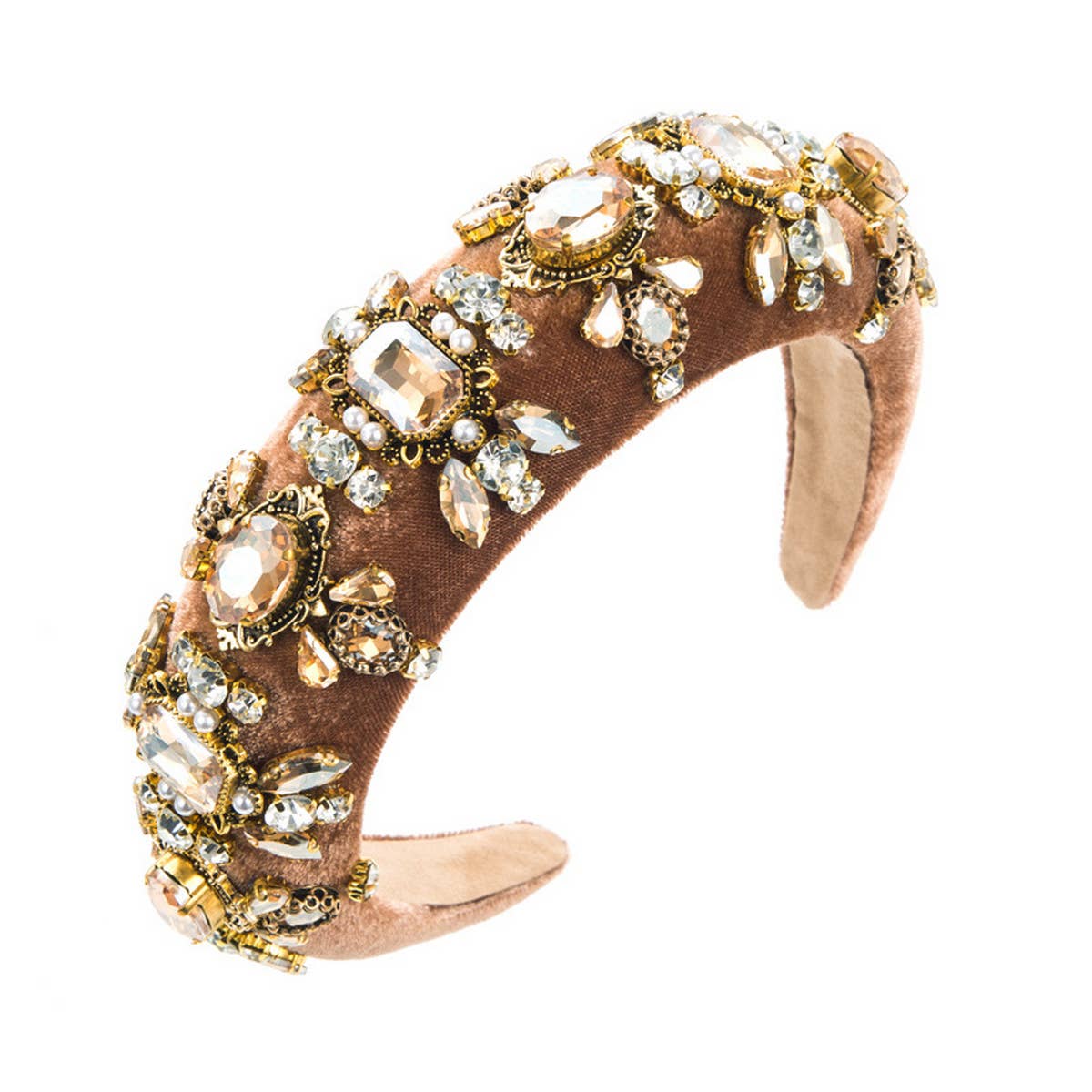 NEW GLASS DIAMOND HIGH HEAD SPONGE HEADBAND