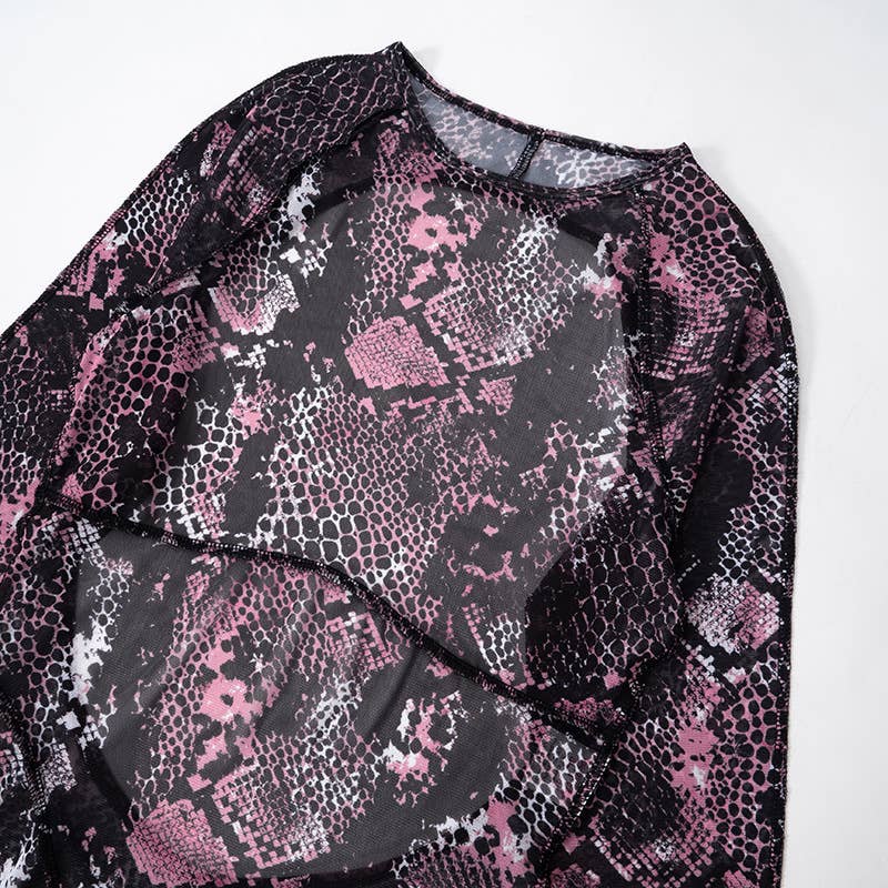 Mesh Backless High Waist Jumpsuit