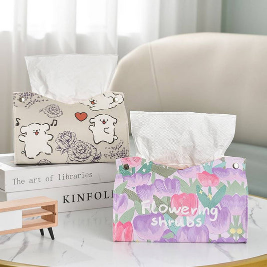 CUTE CARTOON HOUSEHOLD DESKTOP TISSUE BOX