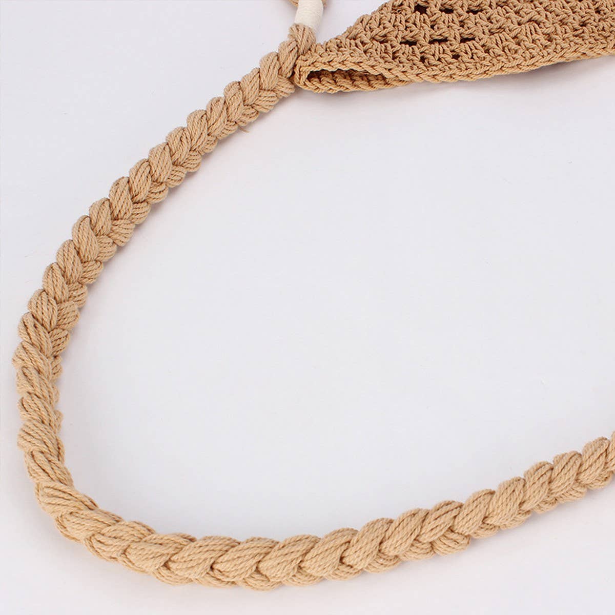 HAND-WOVEN SHOULDER BAG MESH BEACH HOLIDAY BAG_CWAB4677