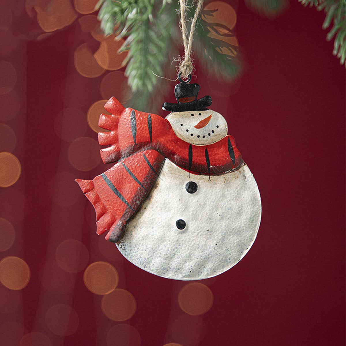 Rustic Iron Angel Santa Snowman Tree Hanging