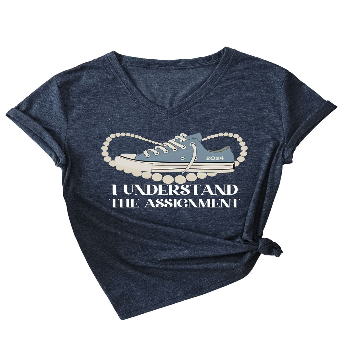 Women's Casual Tee ? Assignment Graphic Print