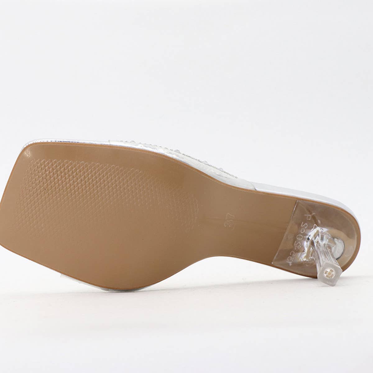 SIMPLE SOLID COLOR RHINESTONE HIGH HEELS_CWSHS0574