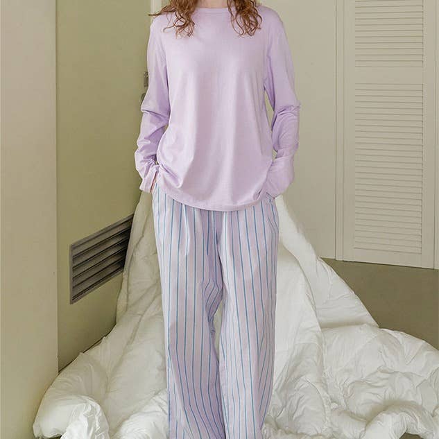 Lazy style pure cotton home wear and pajamas set