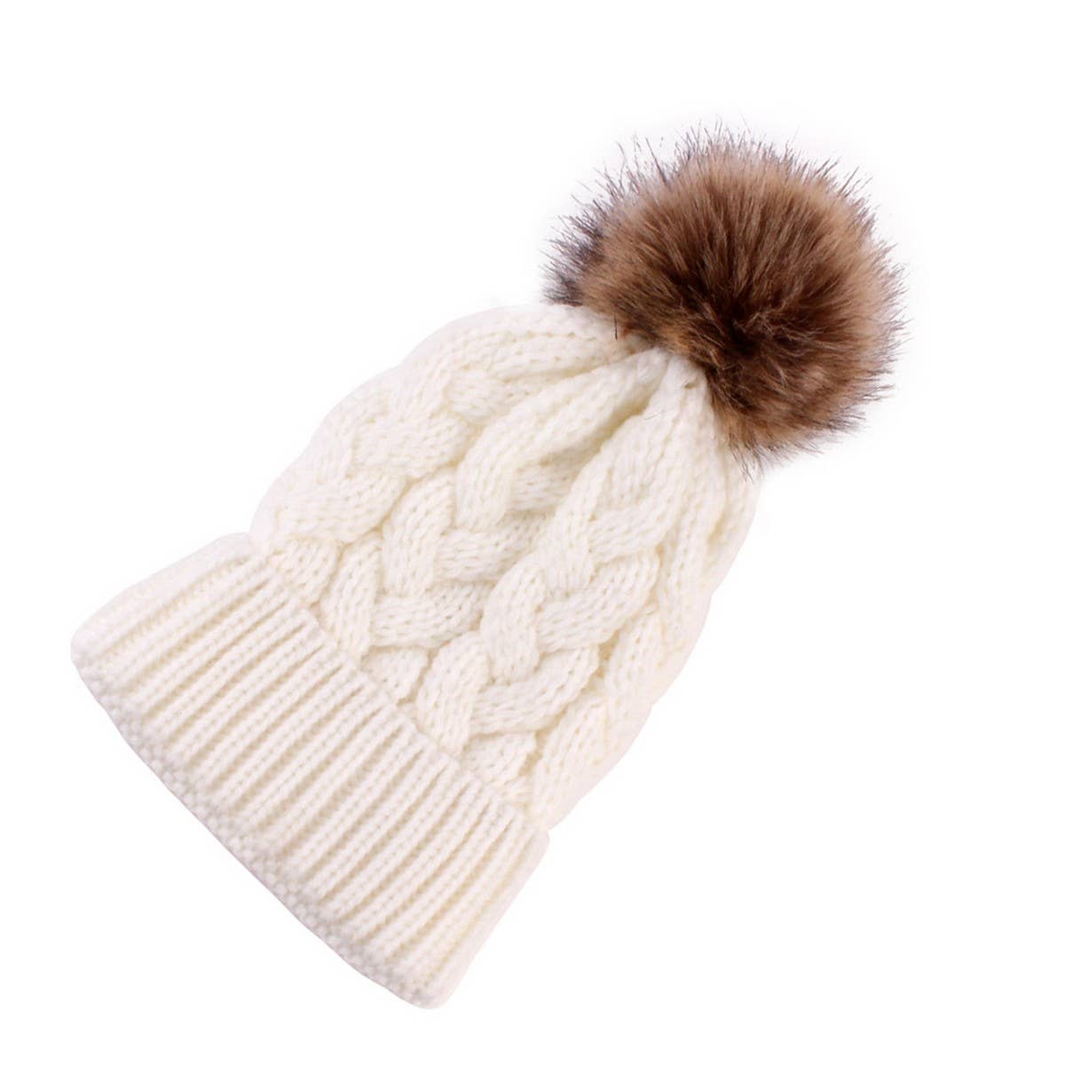 2024 NEW LARGE HEMP FLOWER WARM CHILDREN'S HAT_CWAH1750