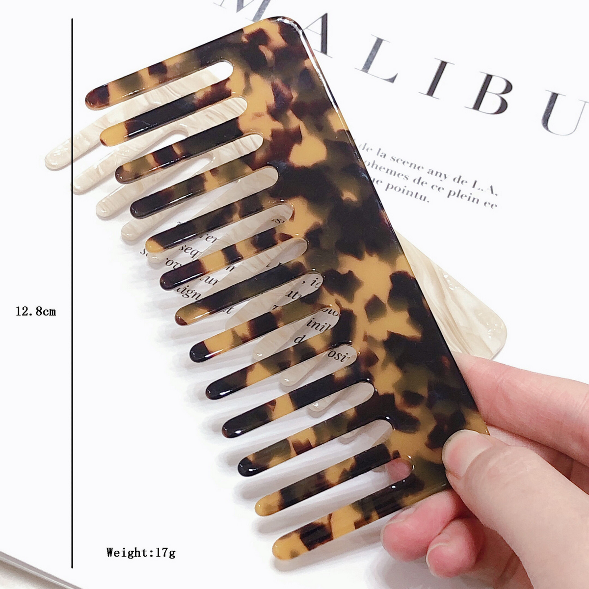 SIMPLE ACETIC ACID ANTI-STATIC HAIR COMB