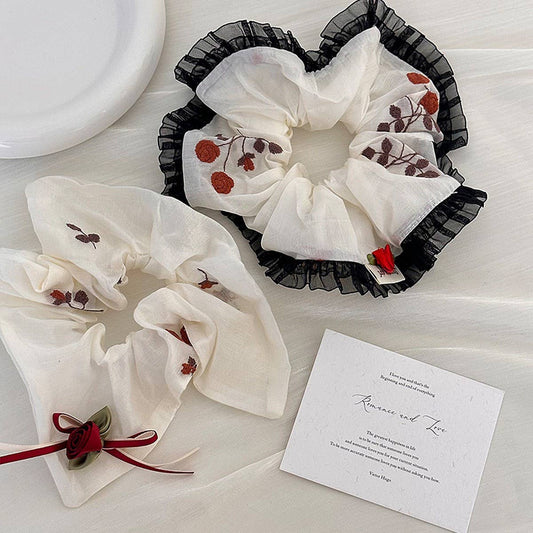 VINTAGE LACE ROSE LACE FLORAL HAIR ACCESSORIES