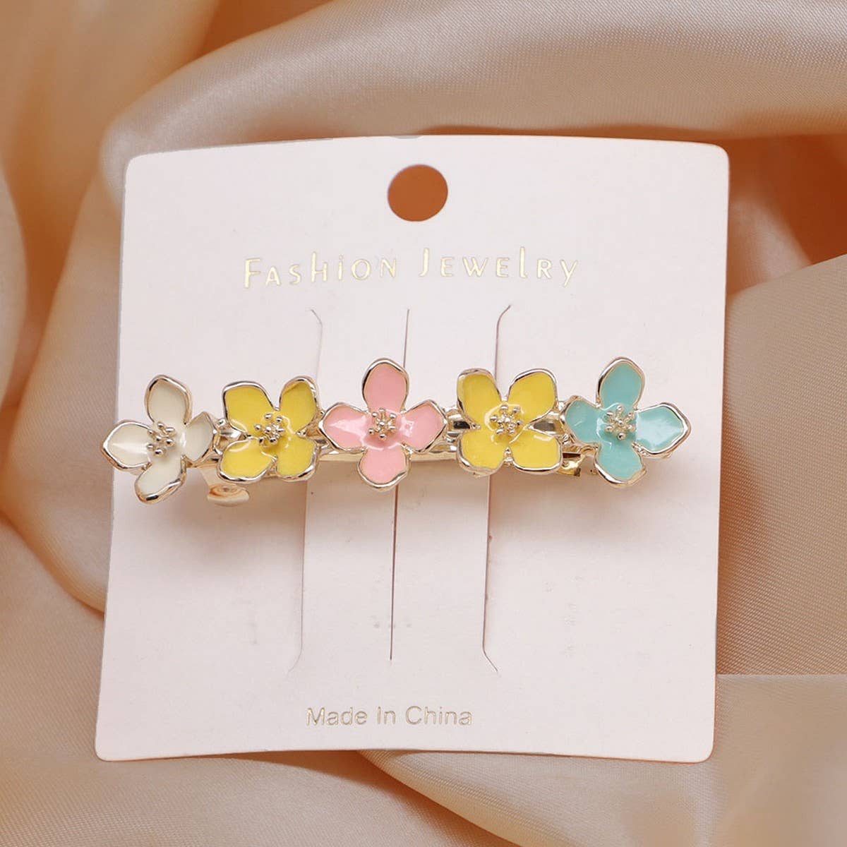 SWEET FLOWER SIDE CLIP SPRING CLIP HAIRPIN