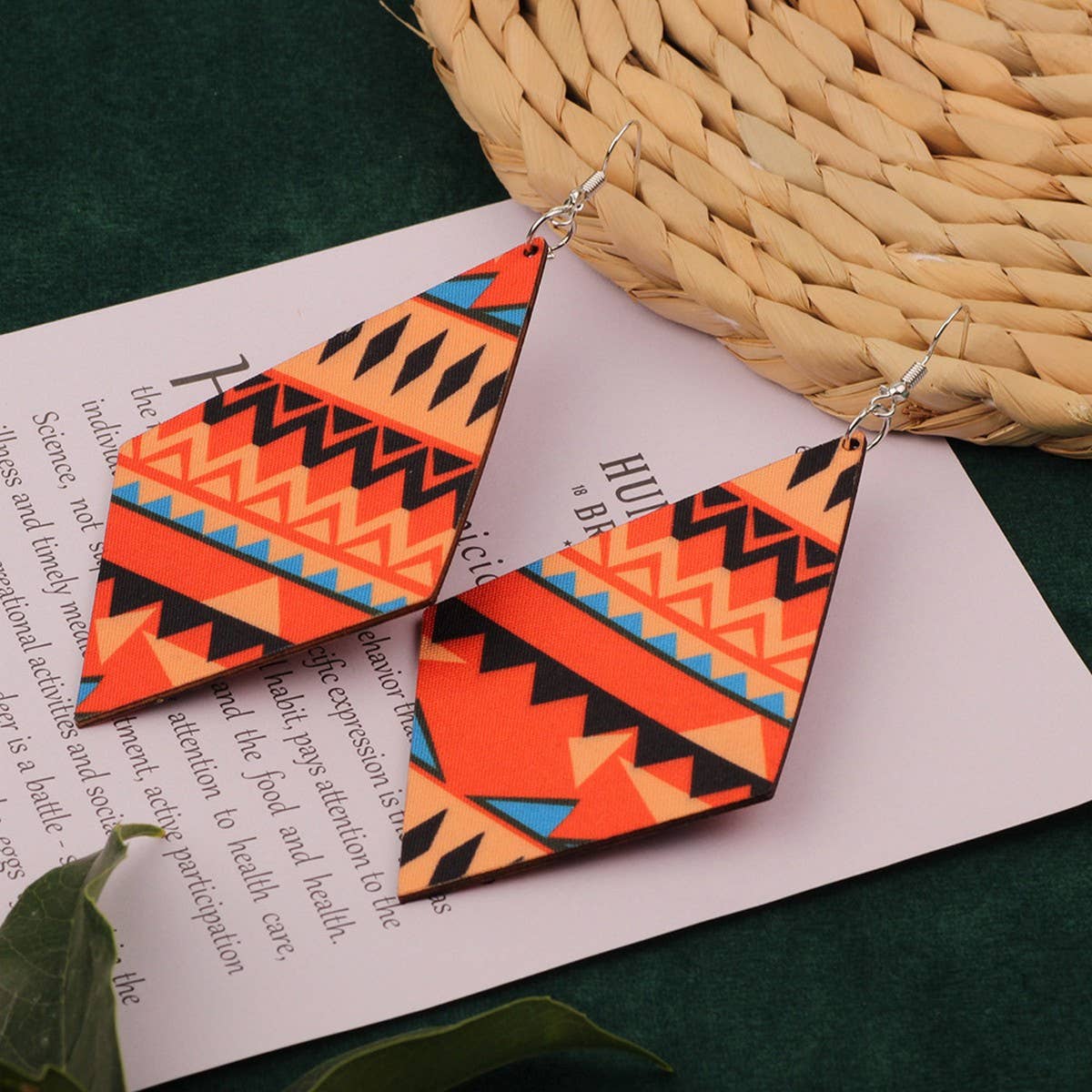 SWEET GIRL COLORFUL FLOWER ACRYLIC EARRINGS