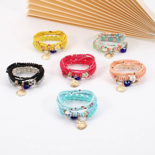 BOHEMIAN MULTI-LAYERED EVIL EYE BRACELET_CWAJE2214