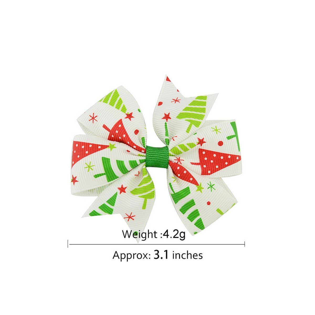 Christmas Snowman Bell Bow Hair Clip for Girls