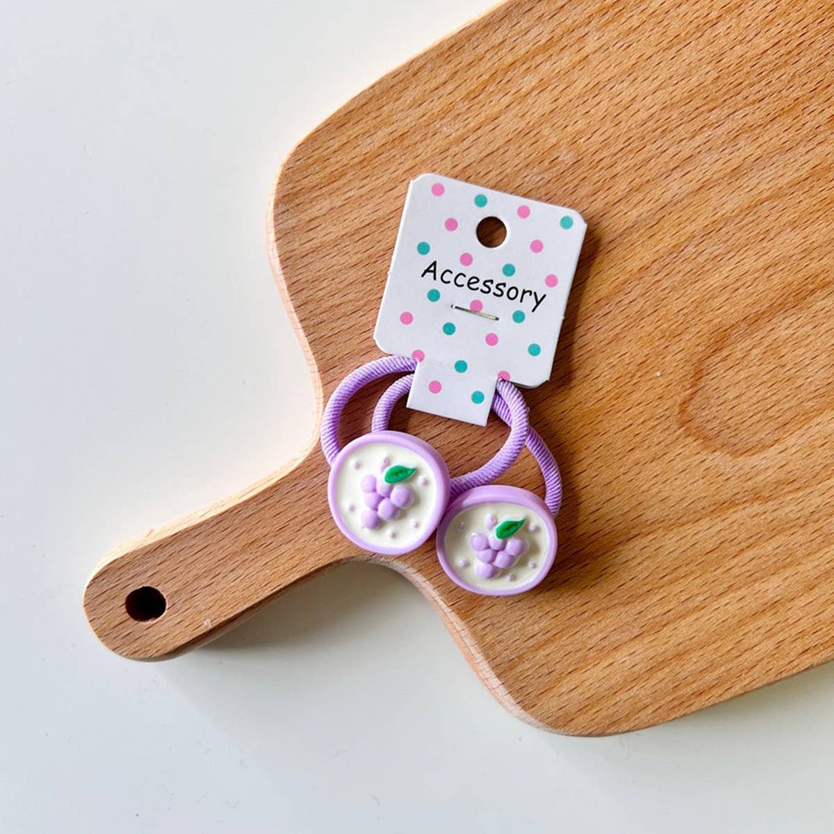 GEOMETRIC PINEAPPLE STRAWBERRY HAIR TIE