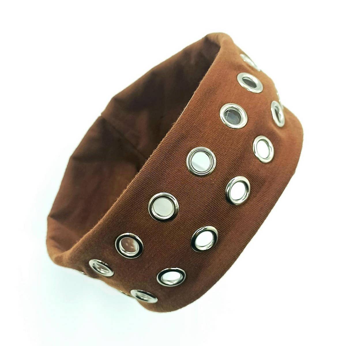 Elastic Fabric With Eyelets Punk Headwrap