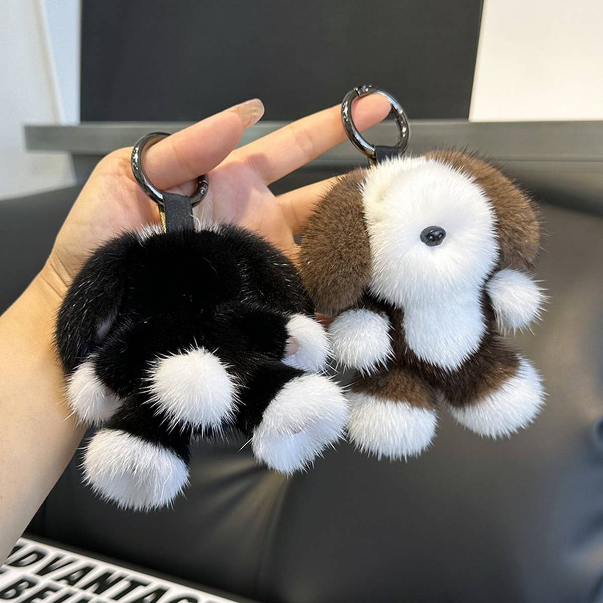 CUTE PUPPY CAR KEYCHAIN BAG PENDANT ORNAMENT