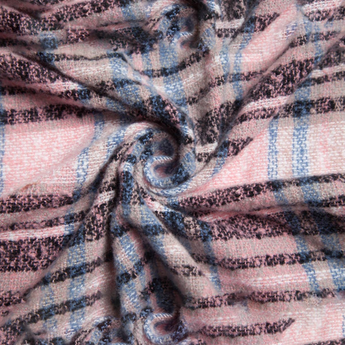 New Large Plaid Triangle Scarf - Spring to Winter