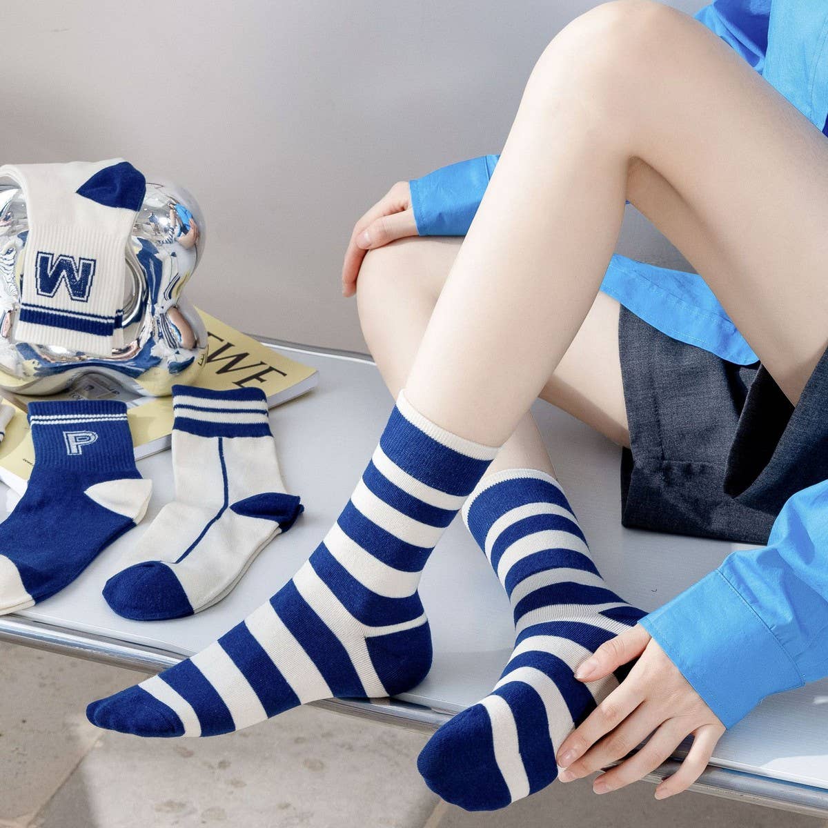 NEW AUTUMN AND WINTER COTTON MIDDLE TUBE SOCKS