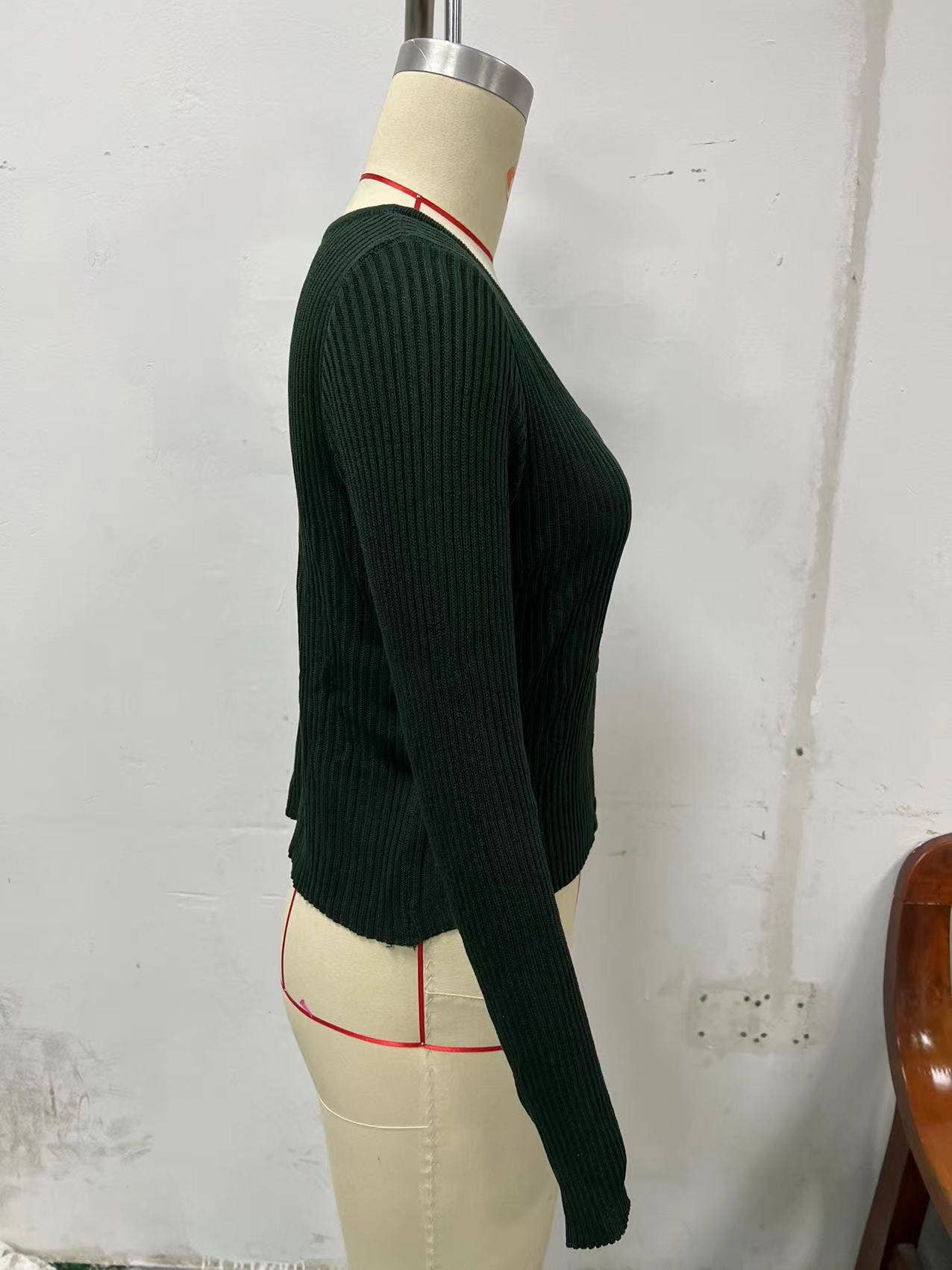 SINGLE-BREASTED CARDIGAN SOLID COLOR KNIT COAT