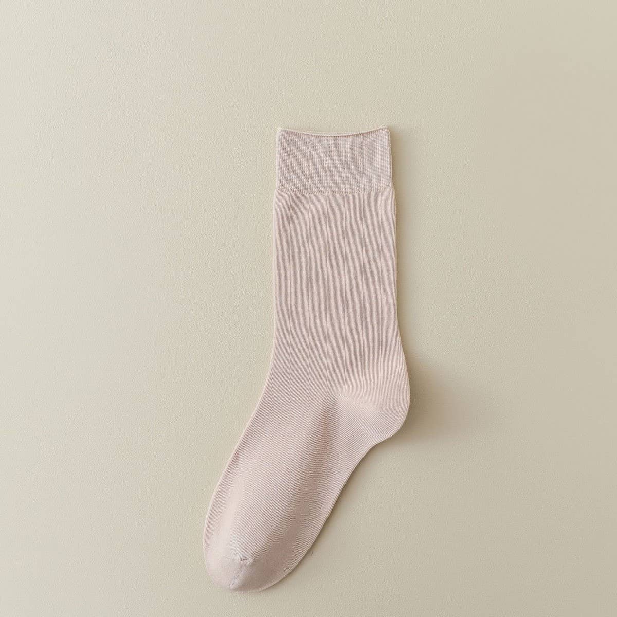 WOMEN LEISURE SOLID COLOR PILE SOCKS