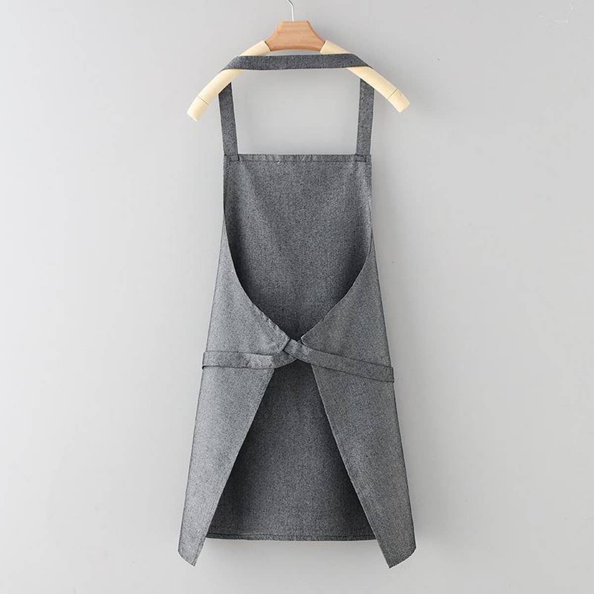 Solid Color Thin apron with pockets bulk_CWMM2036