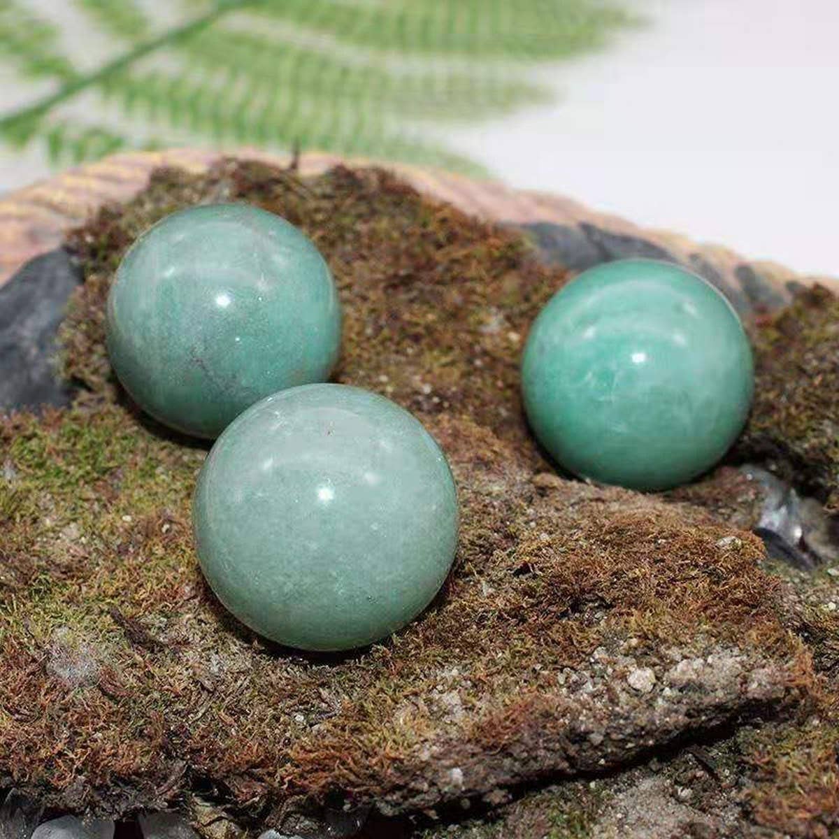 Natural Prehnite Crystal Ball Seven-Star