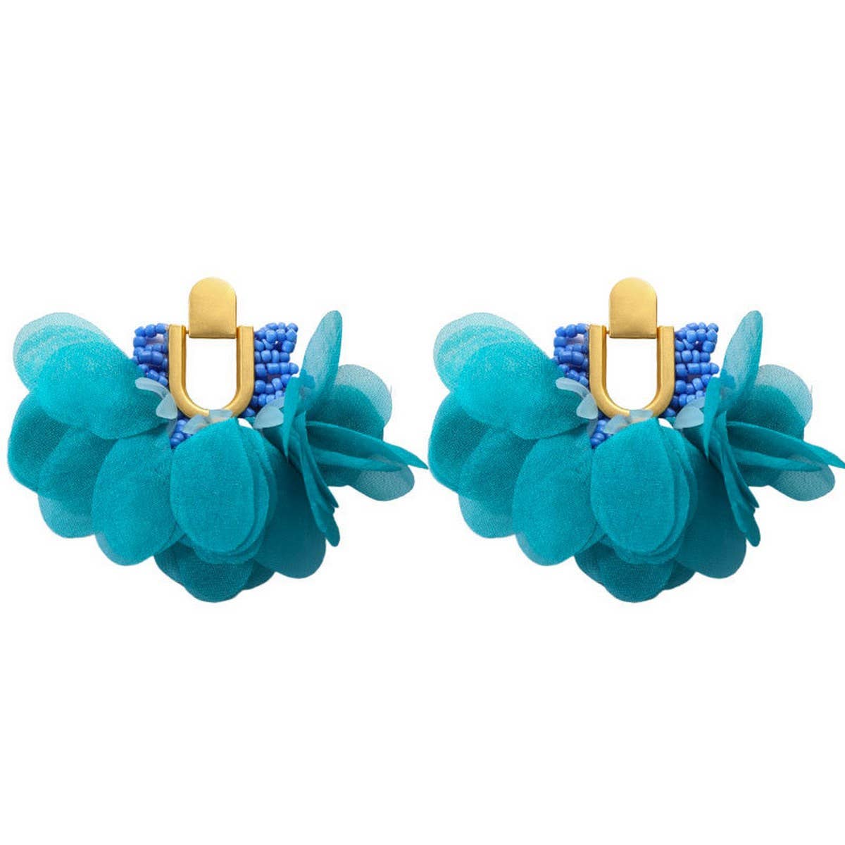 U-Shaped Beaded Tassel Earrings ? Dopamine Style