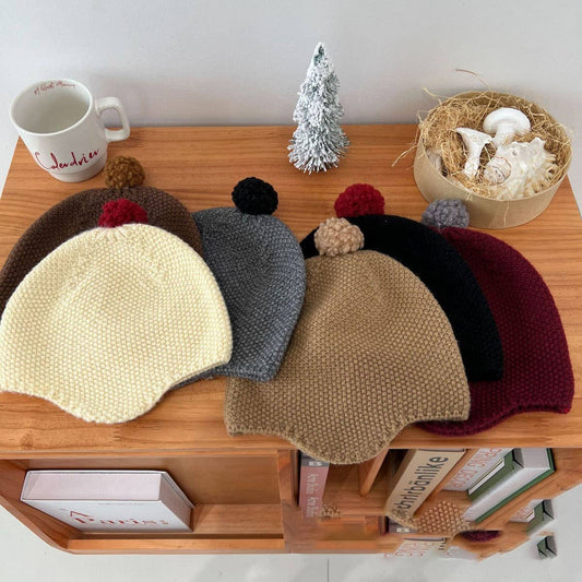 FASHIONABLE COLORFUL BALL CHILDREN'S KNITTED HAT_CWAH2925