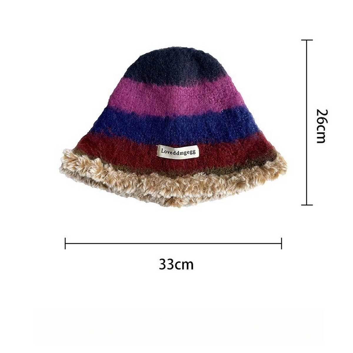 WOMEN'S STRIPED COLORBLOCK KNITTED HAT_CWAH2060