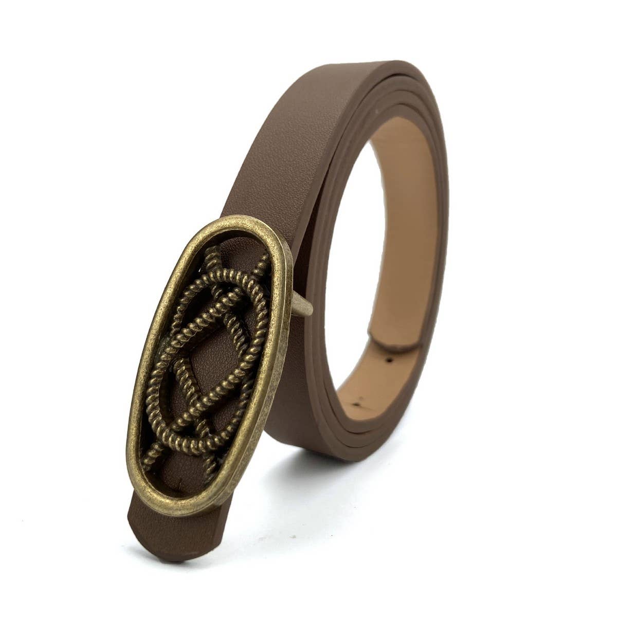 WOMEN RETRO COPPER SNAP FASTENER WAIST BELT_CWABE0182