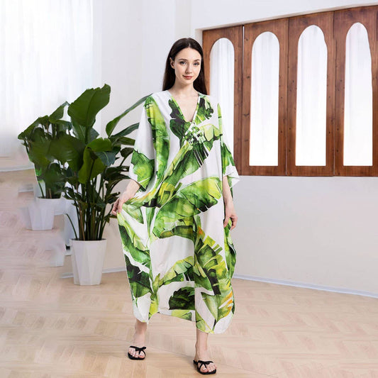 Handwoven Printed Beach Cover-Up Dress