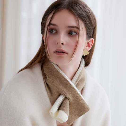 CWASC1576_DOUBLE-SIDED KNITTED SCARF WITH MIXED COLORS