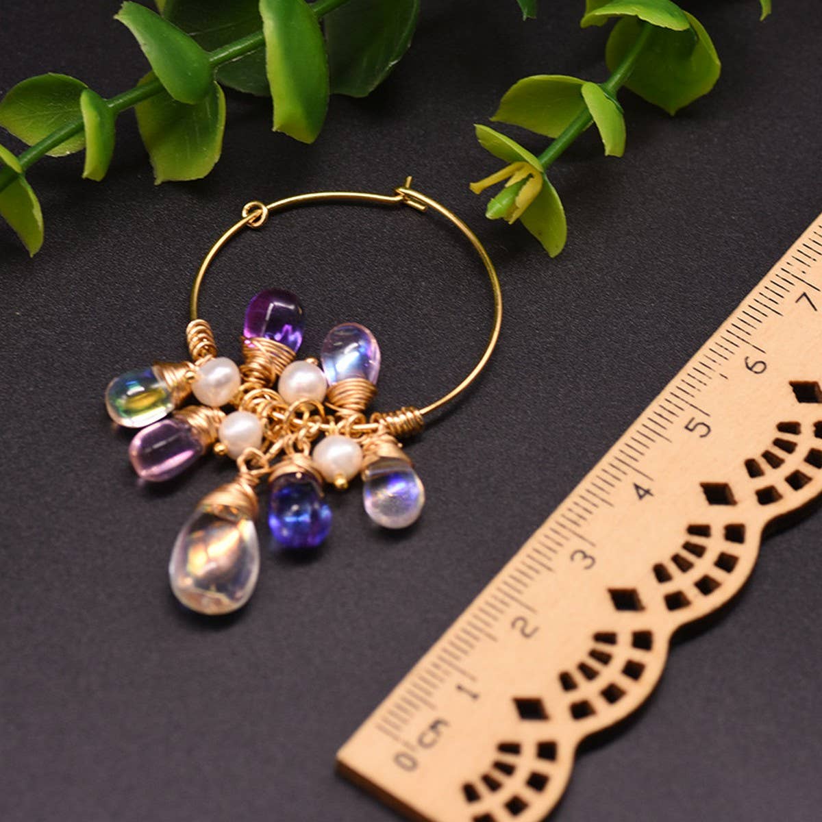 LUXURY VINTAGE NATURAL FRESHWATER PEARL EARRINGS