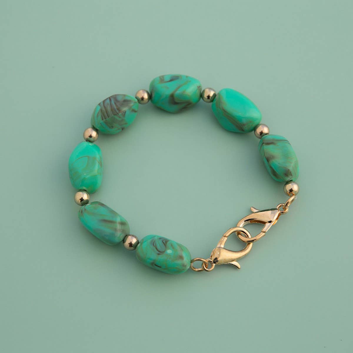 11.81in" Irregular Acrylic Stone Chain Bag Strap_CWMM5063