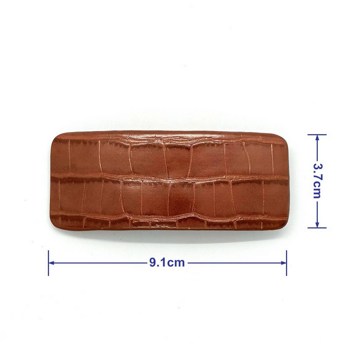 Elegant Croc PU Leather Top Barrette Clip