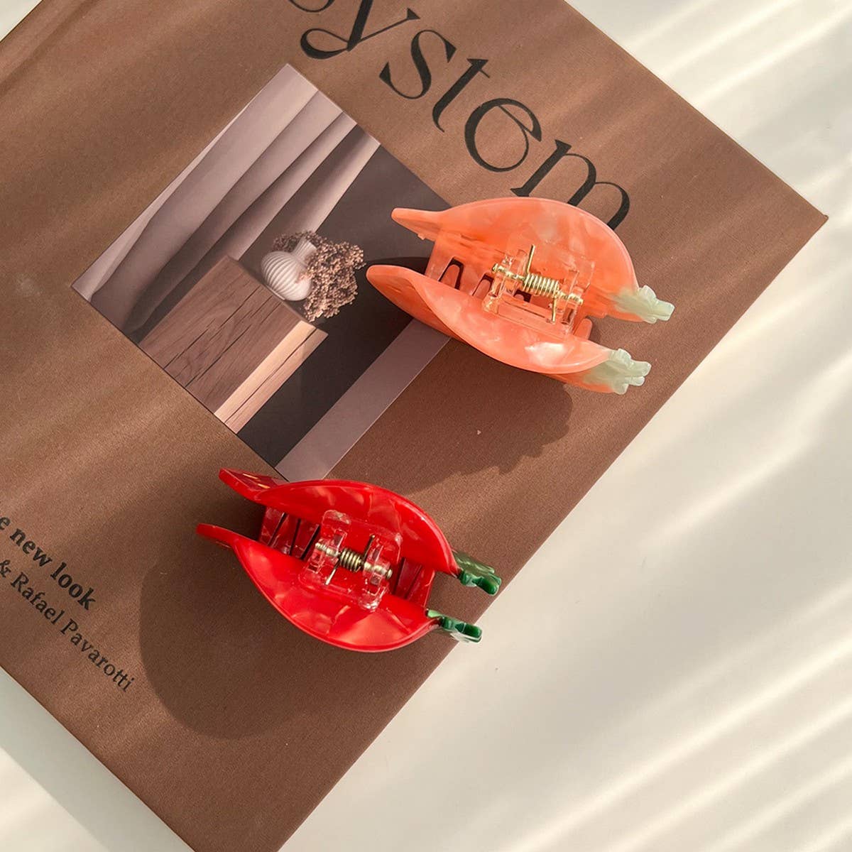 Pink Strawberry Acetate Claw Clip ??Sweet & Cute_CWAHA5838